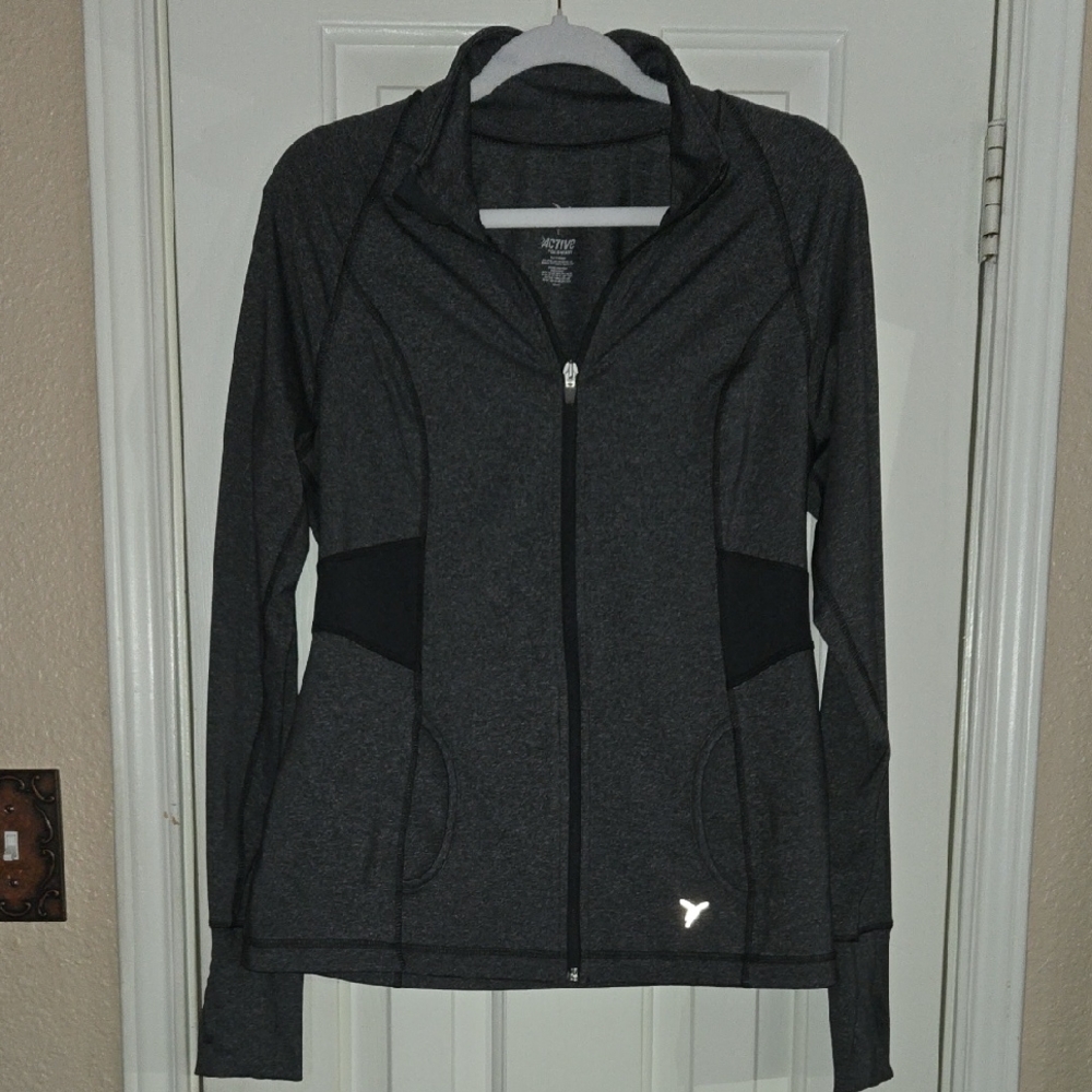 Active By Old Navy Charcoal and Black Women's Jacket
